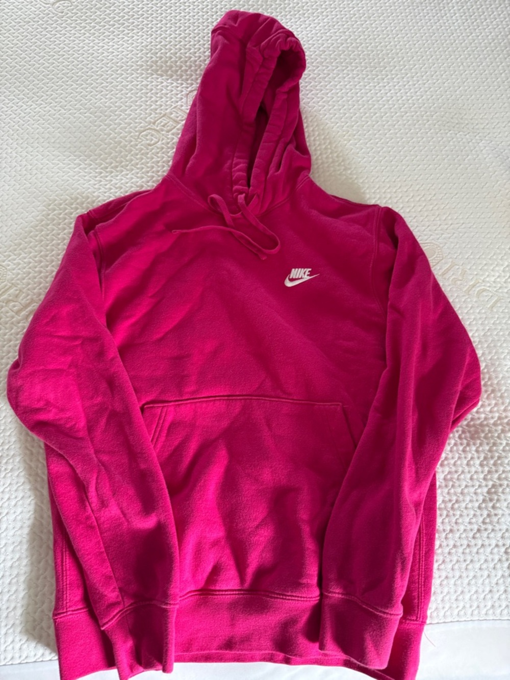 Nike Women's Bright Pink Fleece Pullover Hoodie